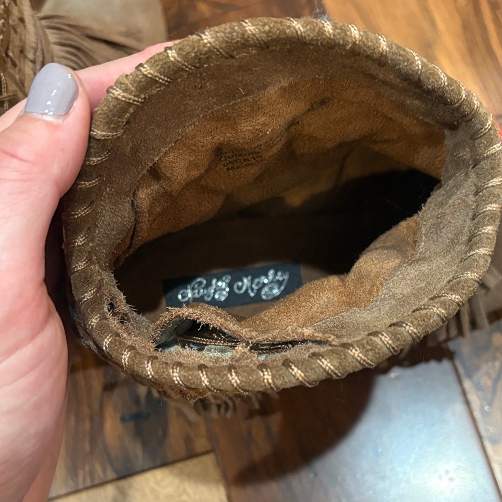 Naughty Monkey Multicolor Fringed Heeled Boots - Picture 7 of 12